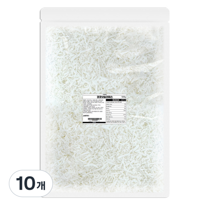 고미네 코코넛 롱 슬라이스, 10개, 500g