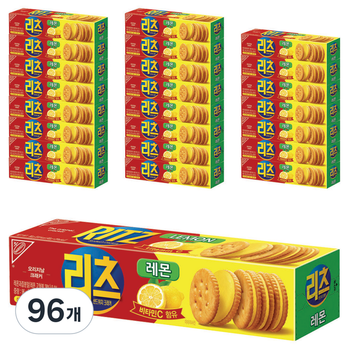 리츠 샌드위치 크래커 레몬, 96g, 96개