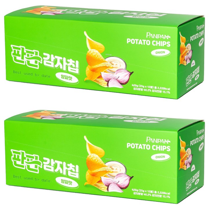 판판 감자칩 양파맛, 35g, 24개