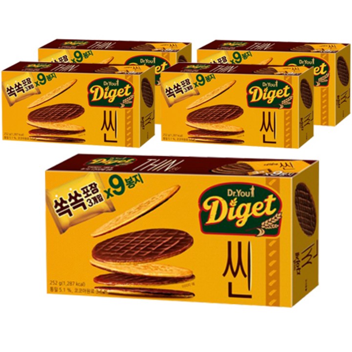 닥터유 다이제 씬, 252g, 5개