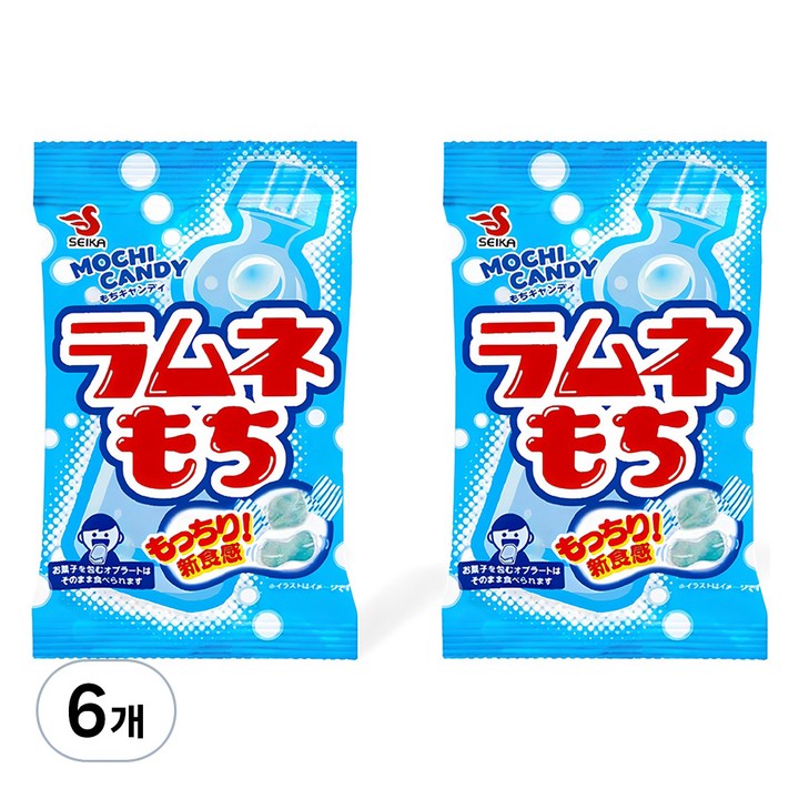 라무네 모찌 캐러멜, 32g, 6개