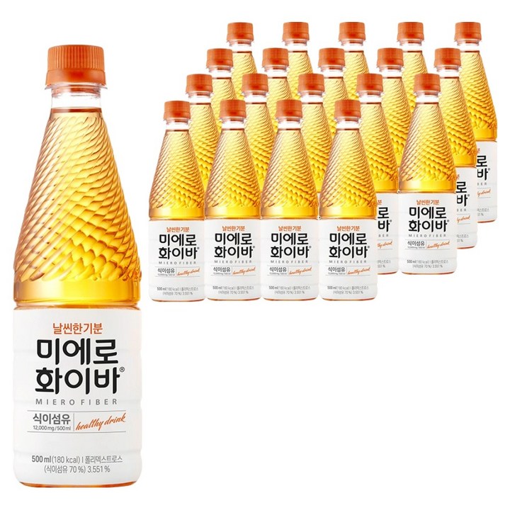 미에로화이바 PET, 500ml, 20개