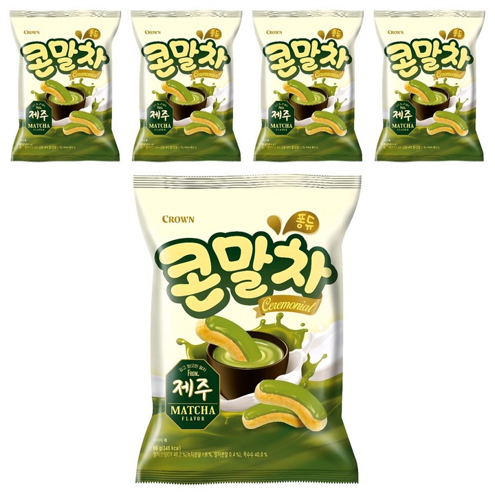크라운 콘말차, 66g, 5개