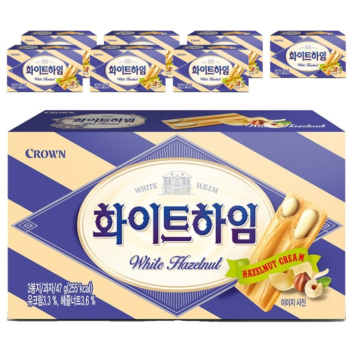 쵸코하임 크라운 화이트, 47g, 8개