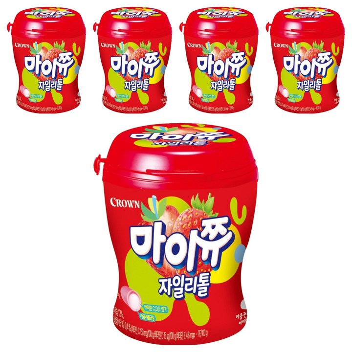마이쮸 용기 딸기, 110g, 5개