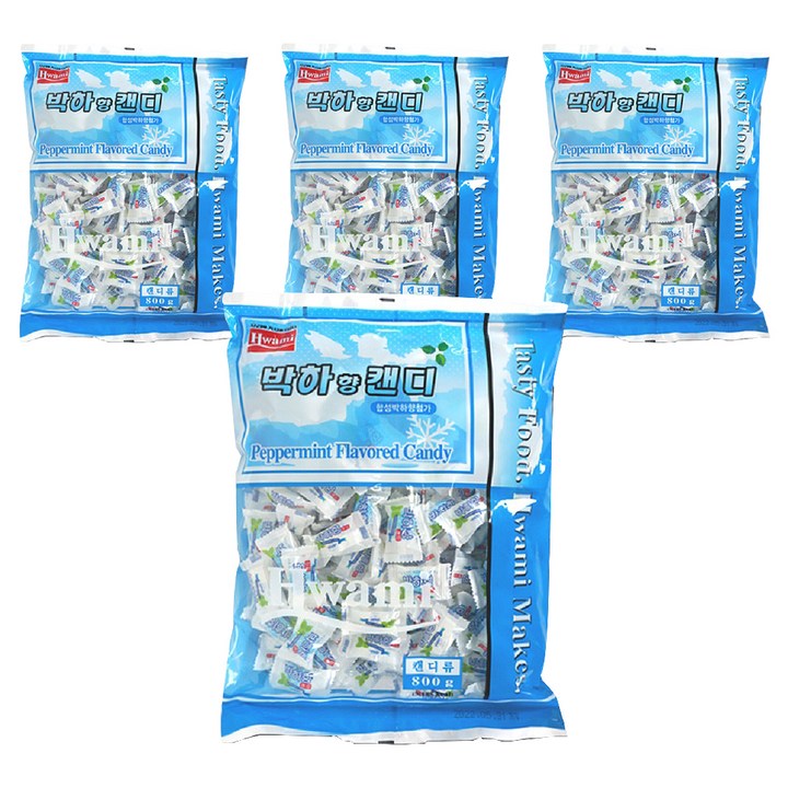 화미 박하향캔디, 800g, 4개