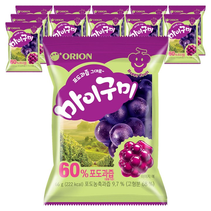 마이구미 포도, 66g, 12개
