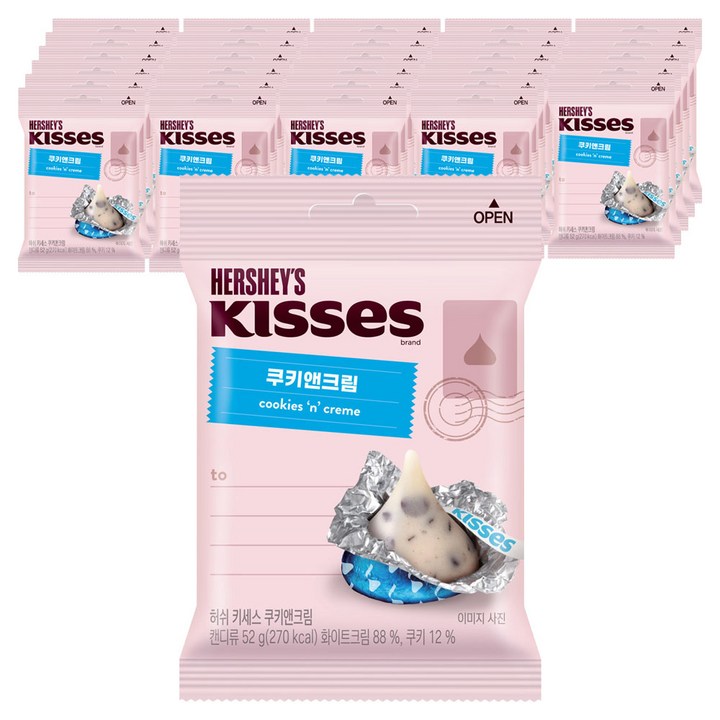 키세스 쿠키앤크림, 52g, 30개