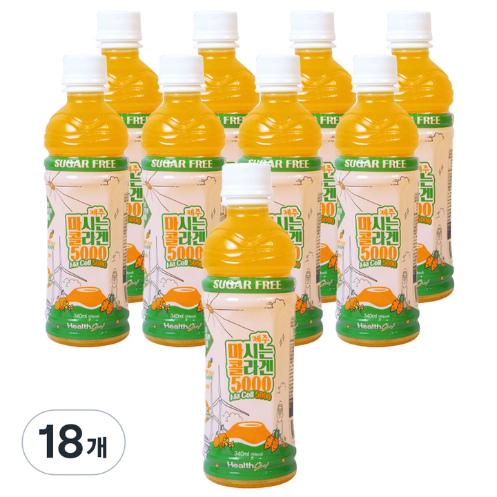 제주 마시는 콜라겐 마콜 5000, 340ml, 18개