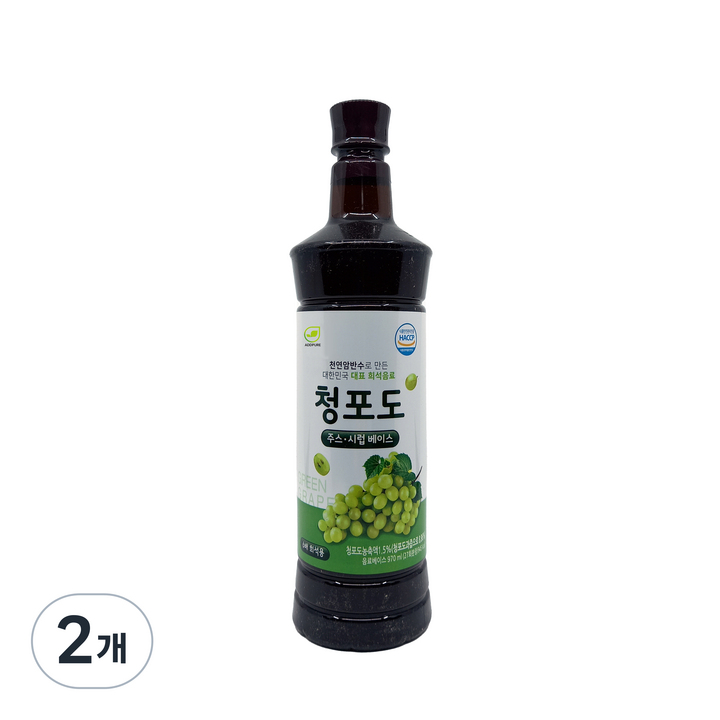 애드퓨어 청포도 베이스, 970ml, 2개