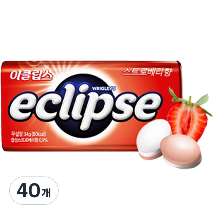 이클립스 스트로베리향 Tin, 34g, 40개