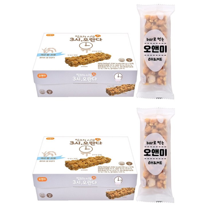 오앤미 화이트쌀 오란다, 30g, 24개