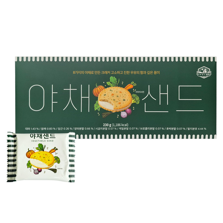 아침미소목장 야채샌드, 1개, 230g