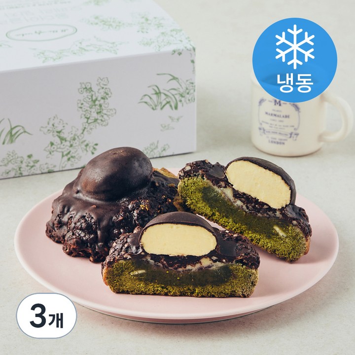 올더어글리쿠키 오페라 말차 쿠키 (냉동), 170g, 3개, 2개입