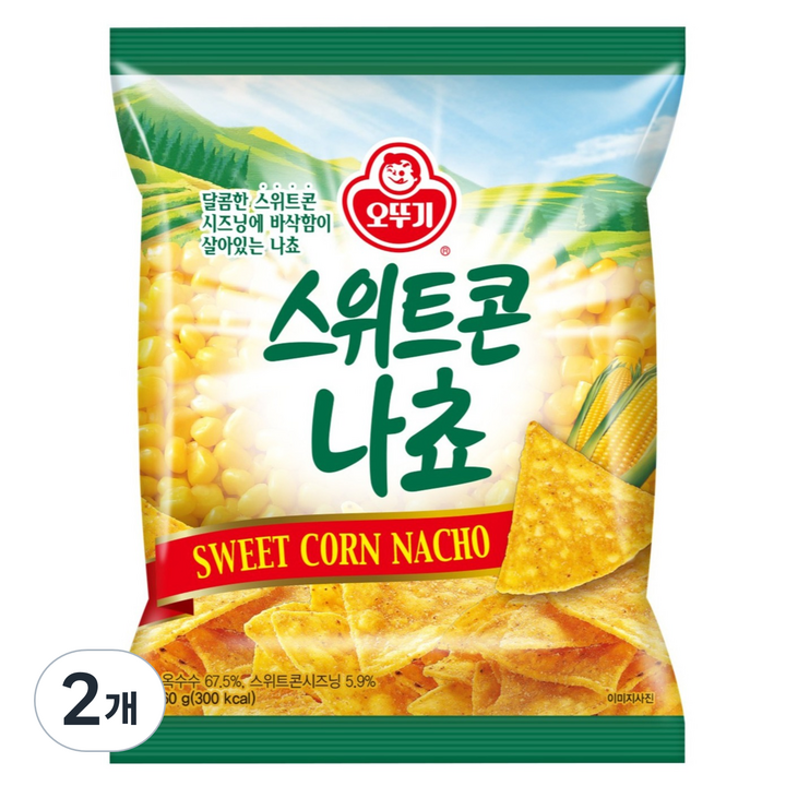 오뚜기 스위트콘 나쵸, 60g, 2개