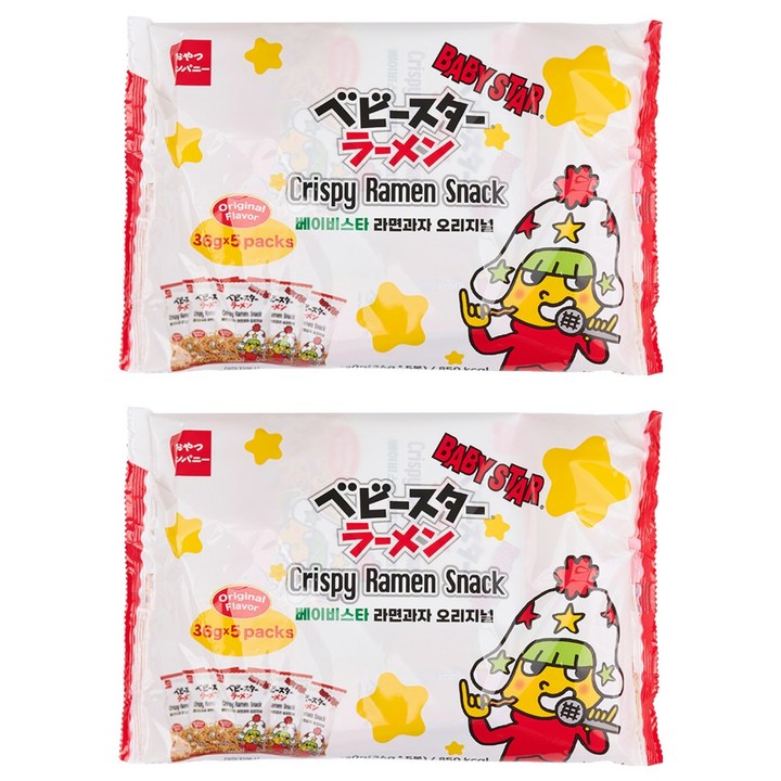 베이비스타 라면과자 오리지널 5p, 180g, 2개