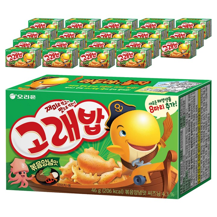 고래밥 볶음양념맛, 46g, 20개