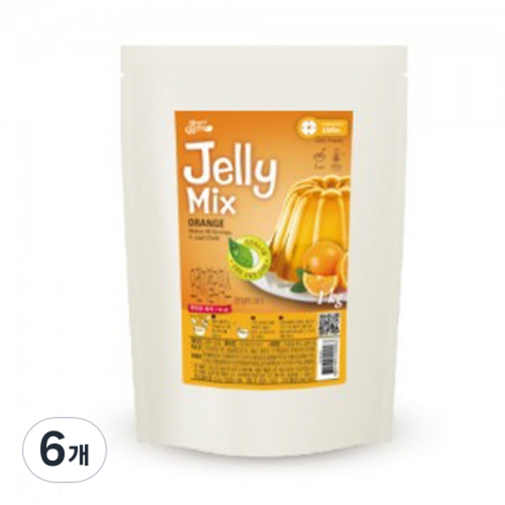 브레드가든 오렌지 젤리 만들기 믹스, 6개, 1kg