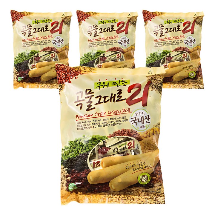 곡물그대로21 크리스피롤, 650g, 4개