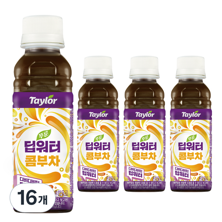 테일러 딥워터 콤부차, 16개, 180ml