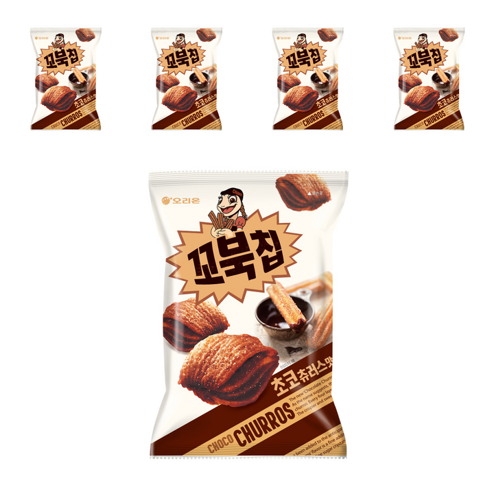 꼬북칩 초코츄러스, 120g, 5개