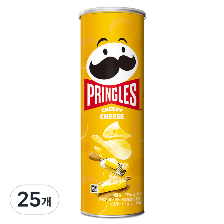 프링글스 치즈맛, 110g, 25개