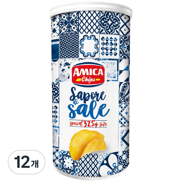 아미카칩스 디쏠트 포테이토칩, 12개, 325g