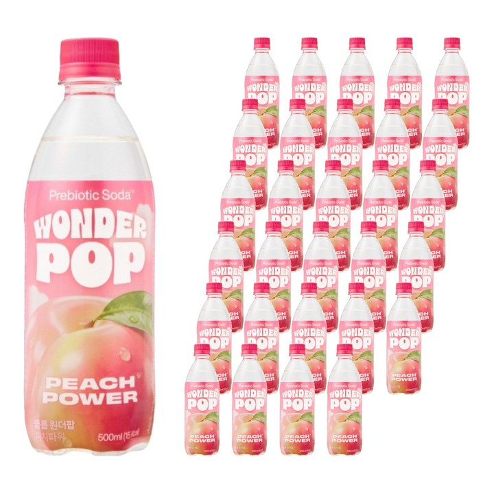 클룹 원더팝 프리바이오틱스 피치파워, 30개, 500ml