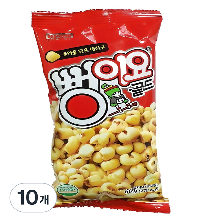 뻥이요 골드, 60g, 10개