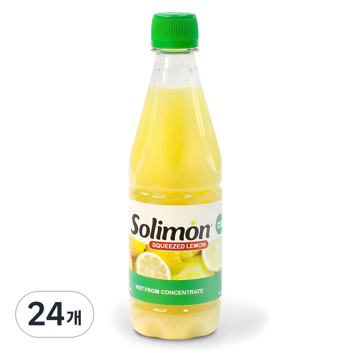 솔리몬 스퀴즈드 레몬즙, 500ml, 24개