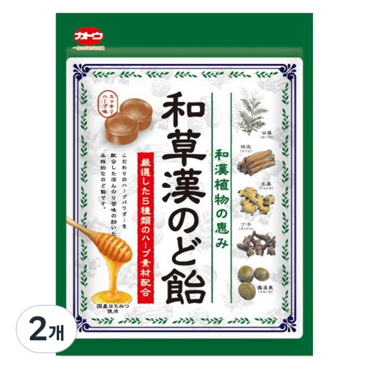 카토캔디 허브 목캔디, 51g, 2개