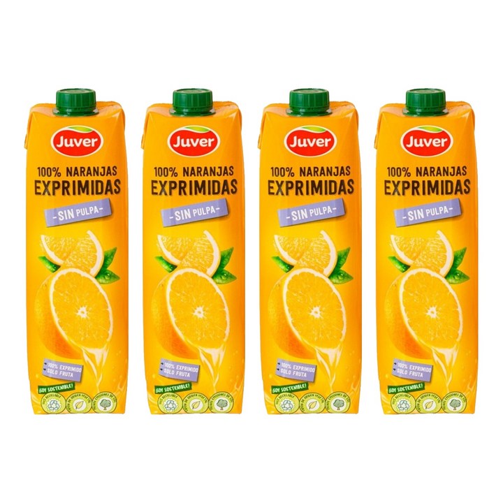 후버 착즙 오렌지주스, 1L, 4개