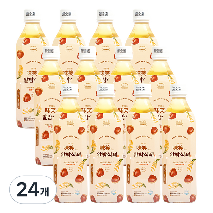 미소 밥알없는 알밤식혜, 24개, 500ml