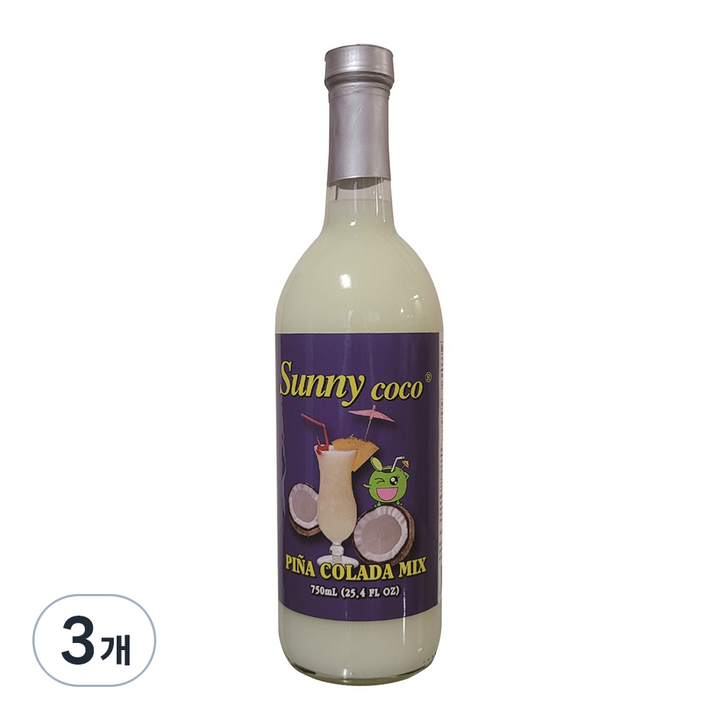 써니코코 피나콜라다 믹스, 750ml, 3개