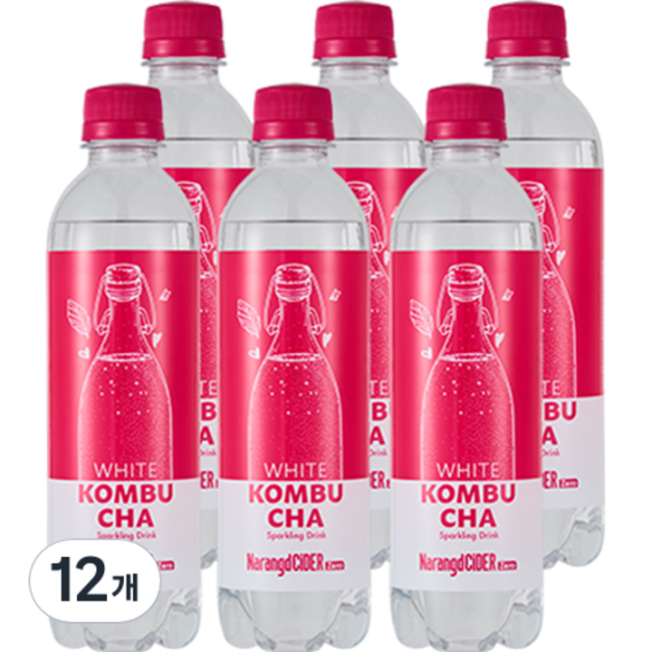화이트 콤부차, 12개, 400ml