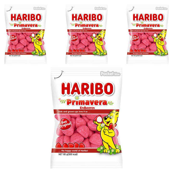 하리보 프리마베라 젤리, 80g, 4개