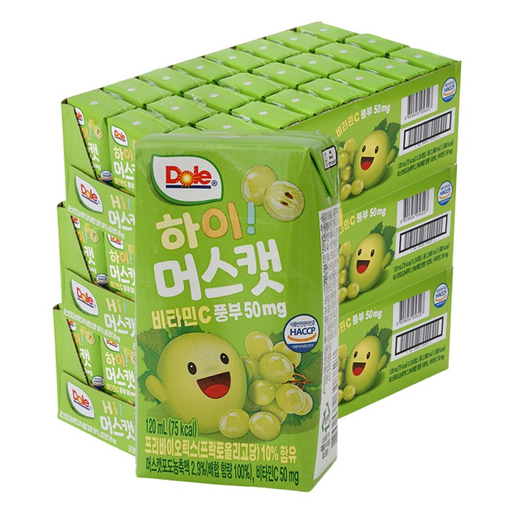 돌 하이 머스캣 주스, 120ml, 72개