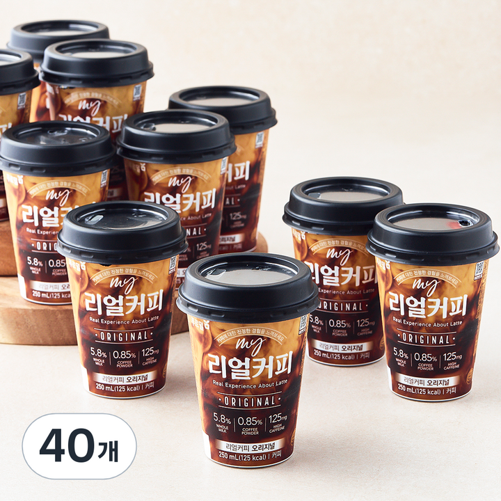 푸르밀 리얼커피 오리지널, 40개, 250ml