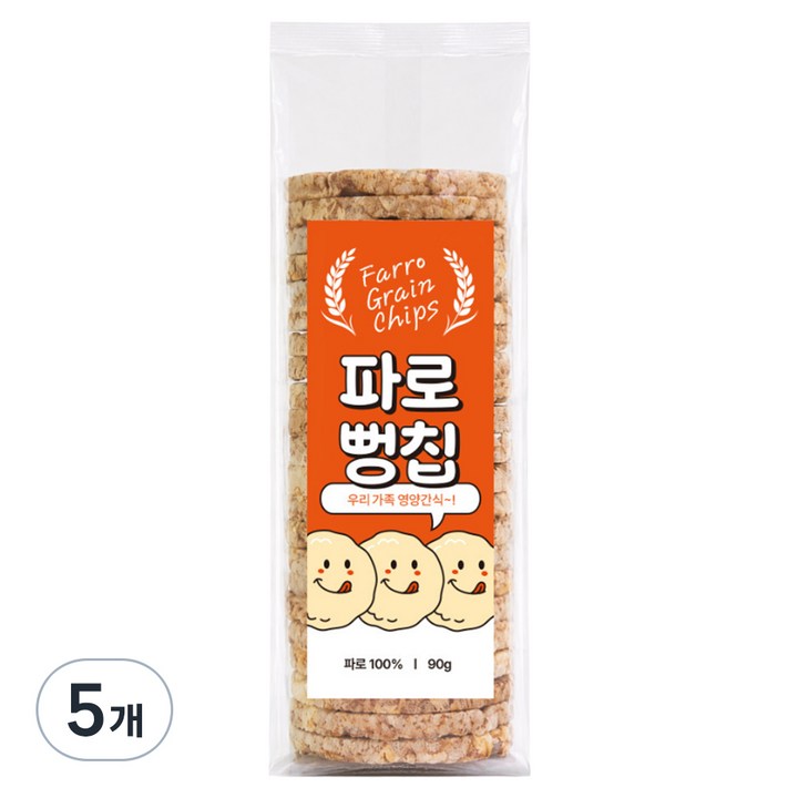 파로 뻥칩, 5개, 90g
