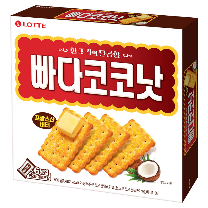 롯데웰푸드 빠다코코낫, 300g, 1개