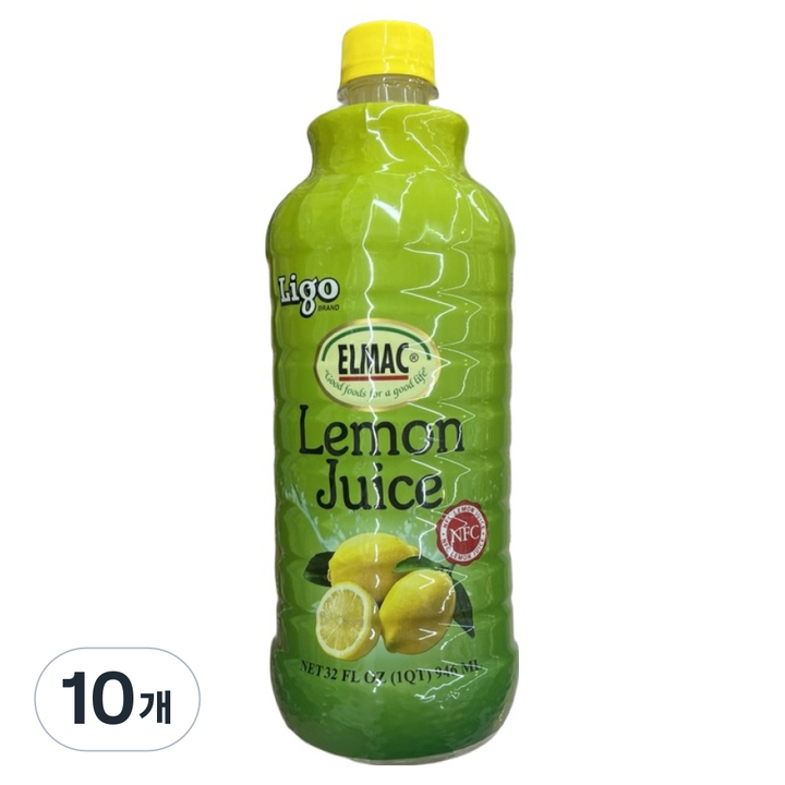 엘막 레몬주스, 946ml, 10개