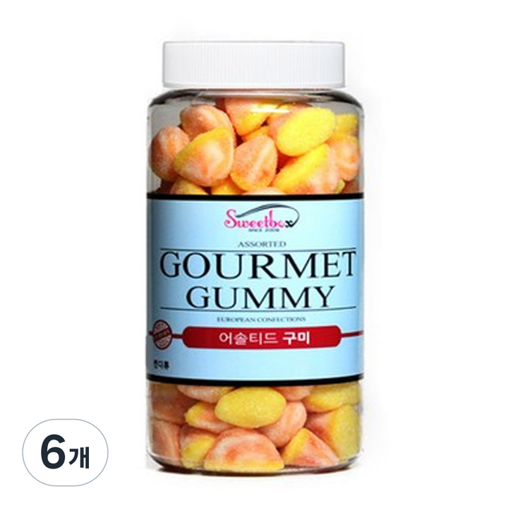 카라멜 퍼프 젤리, 700g, 6개