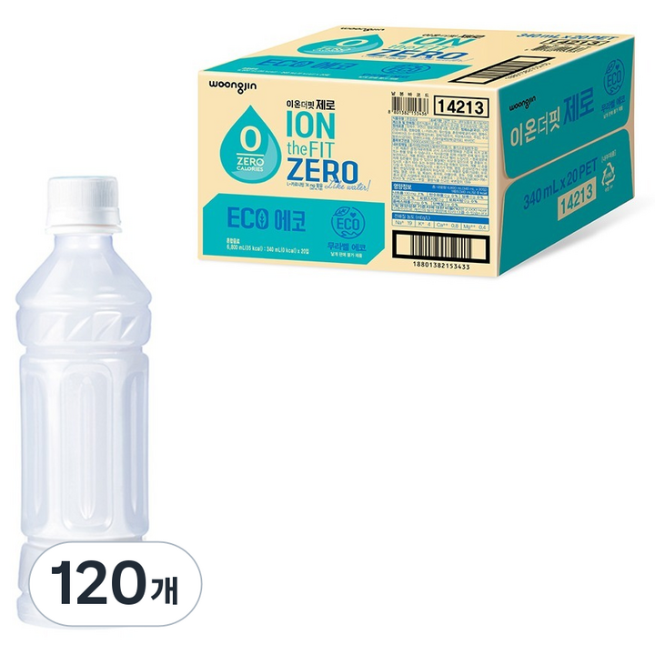 이온더핏 제로 무라벨, 120개, 340ml