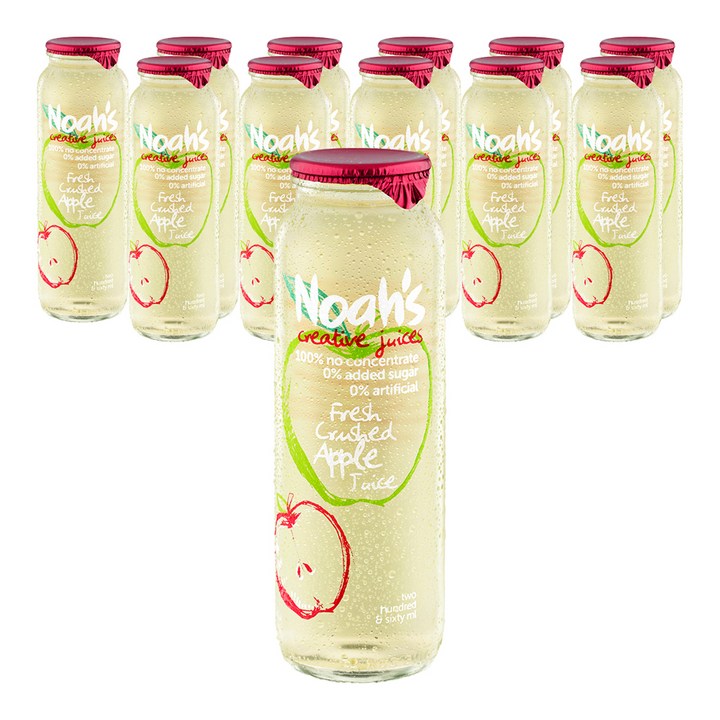 노아주스 후레쉬 크러쉬드 애플 주스, 260ml, 12개