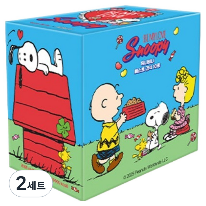 위니비니 스누피 러블리 스윗박스 간식세트 520g, 2세트