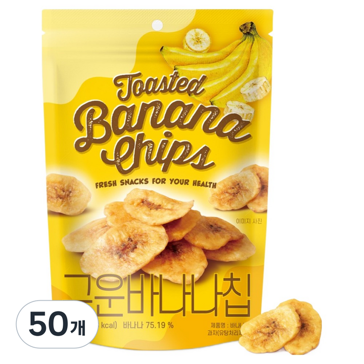 하루견과 구운 바나나칩, 50개, 90g