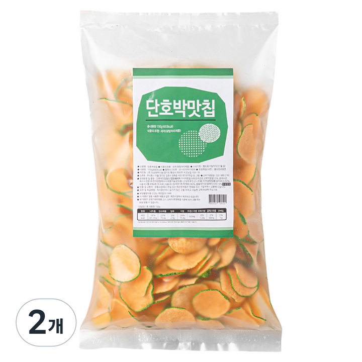 단호박맛칩, 150g, 2개