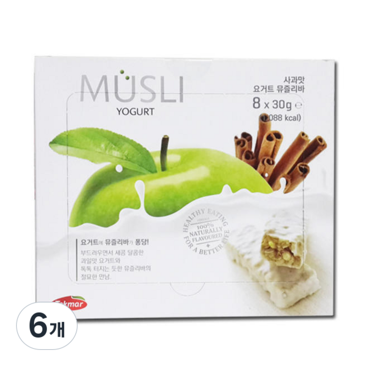 골든벨통상 요거트 뮤즐리바 사과맛, 240g, 6개