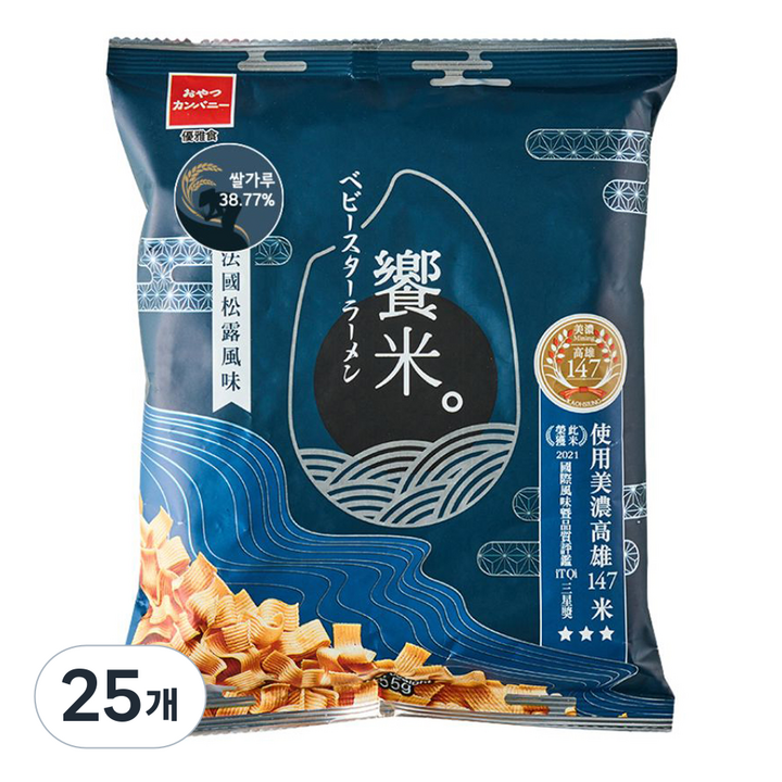 베이비스타 쌀 라면과자 트러플향, 55g, 25개