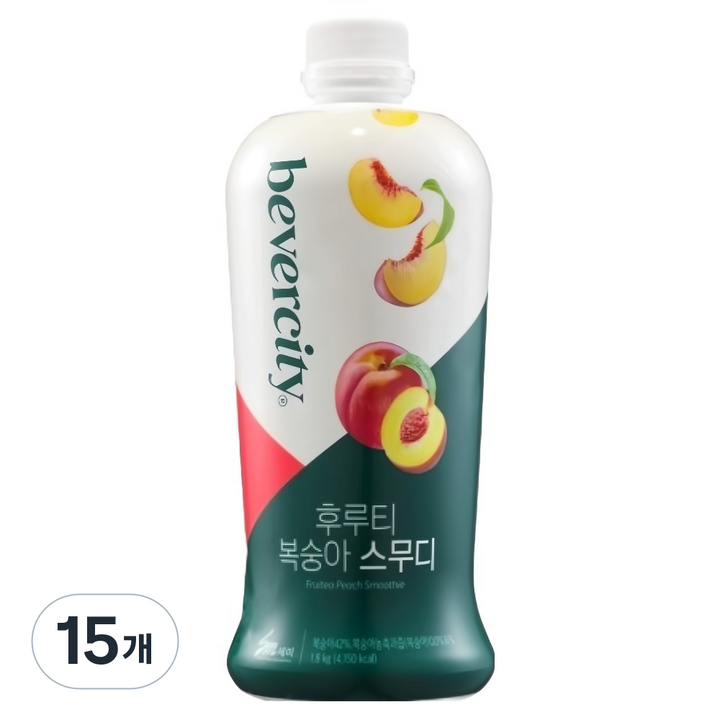 베버시티 세미 후르츠 복숭아 스무디, 15개, 1.8kg